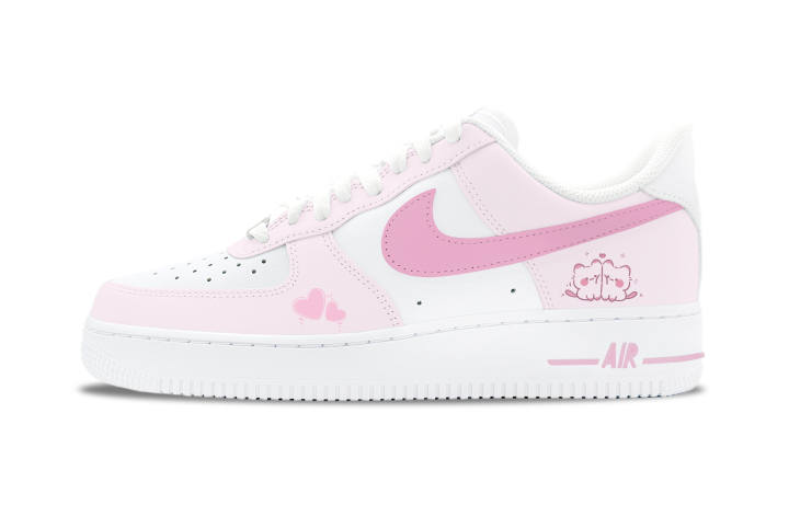 Nike Nike Air Force 1 Sweetheart Abrasion Resistant Low top Skateboard Shoes Unisex Pink
