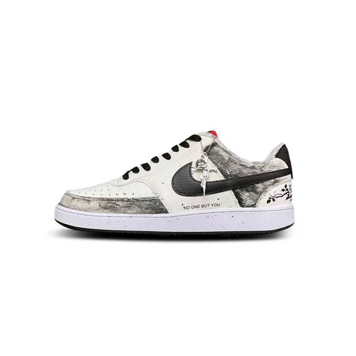 Nike Nike Court Vision 1 Tower Rabbit Cushioning Low top Skateboard Shoes Men's Black Gray