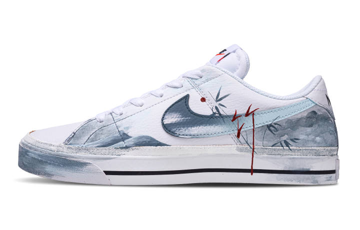 Nike Nike Court Legacy Quantum Space Cat, No Autumn Bamboo Leather Abrasion Resistant Low top Skateboard Shoes Men's Teal