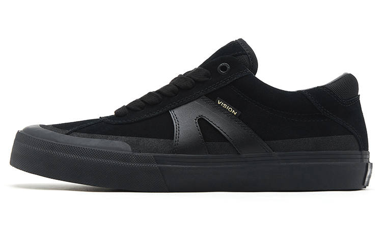 Vision Street Wear Push Pro Fashion Low top Skateboard Shoes Unisex Black