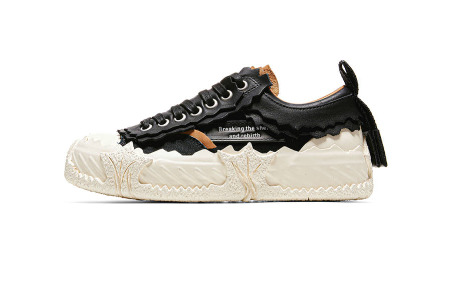 CHOUCHOUS Classic And Versatile Break Shell Shoes Top Grain Cow Leather Low top Vintage Skateboard Shoes Unisex