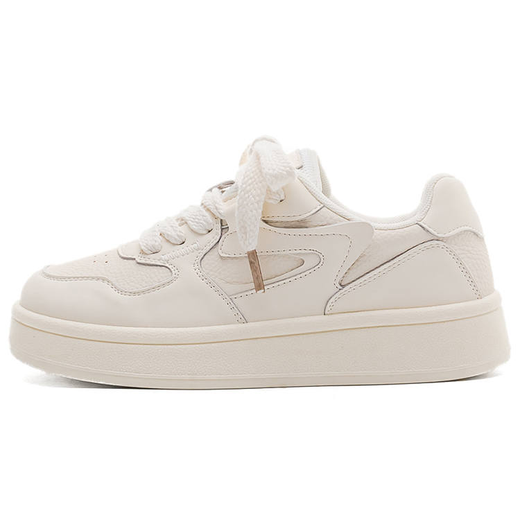WARRIOR Abrasion Resistant Abrasion Resistant Low top Skateboard Shoes Women's Beige