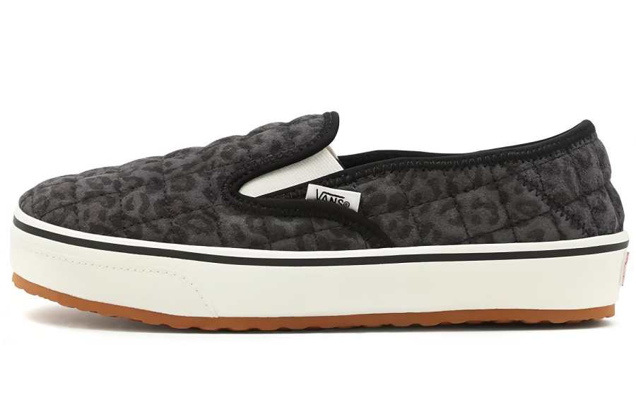 Vans Unisex Cheetah Slip Er 2 Low Top Sneakers Black/White