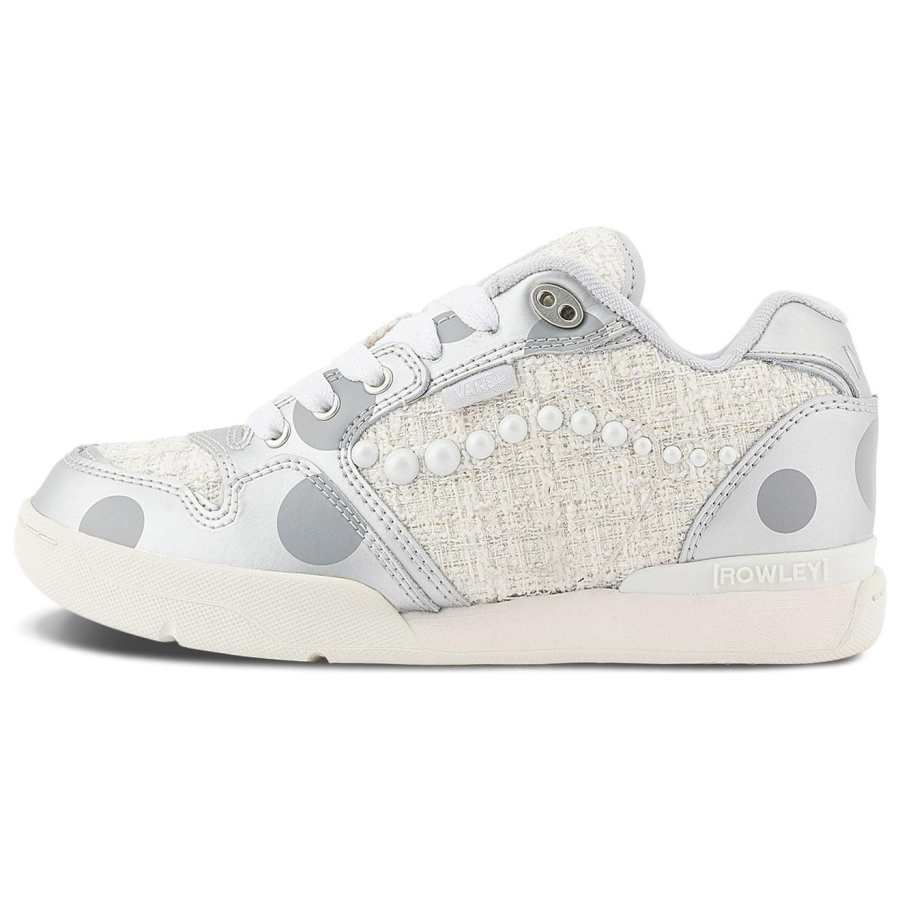 Vans ZHANGQUANSHENIANXIANDING x Vans Rowley Wear resistant And Lightweight Low top Skateboard Shoes Unisex White