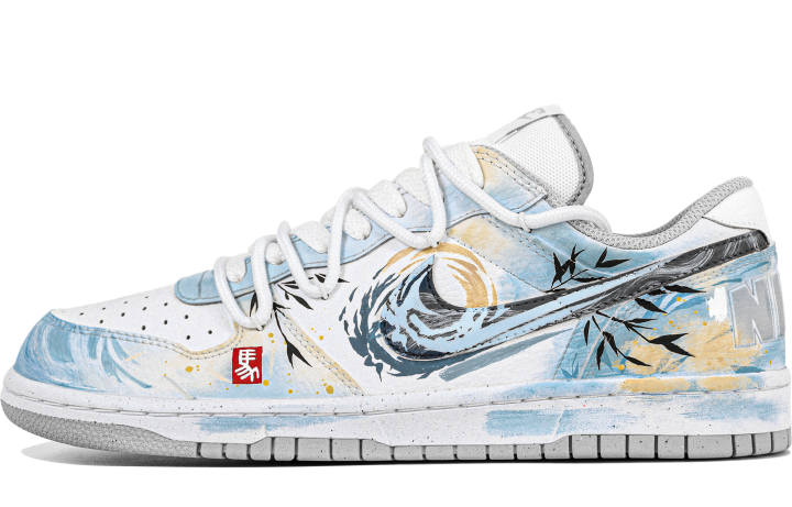 Nike Nike Big Low Gehua Ci, National Wind Bleed, Vintage Commute, Calligraphy Artworks, Premium Leather