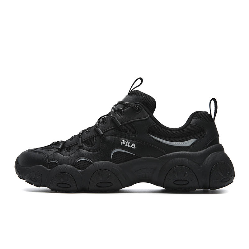 FILA FLUID 7 Height Increasing Chunky Sneakers Women's Black/Space Silver