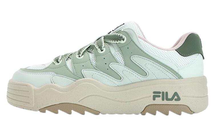 FILA Rosetta Colorful Shoes Cushioning Low top Skateboard Shoes Women's Gray Yellow Green