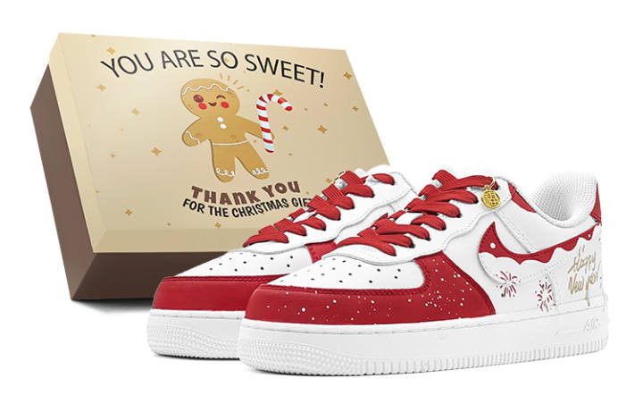 Nike Nike Air Force 1 Air Force 1, New Year Special Offer CNY Year Of The Dragon, Blessing Firecrackers Low top