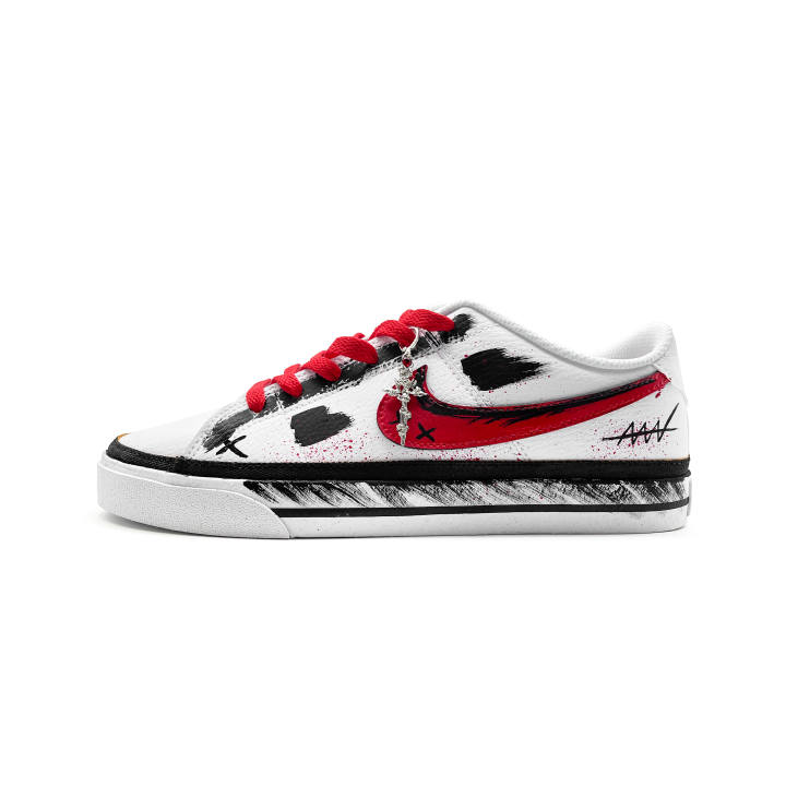 Nike Nike Court Legacy Ambition Beats Cushioning Low top Skateboard Shoes Unisex Black White