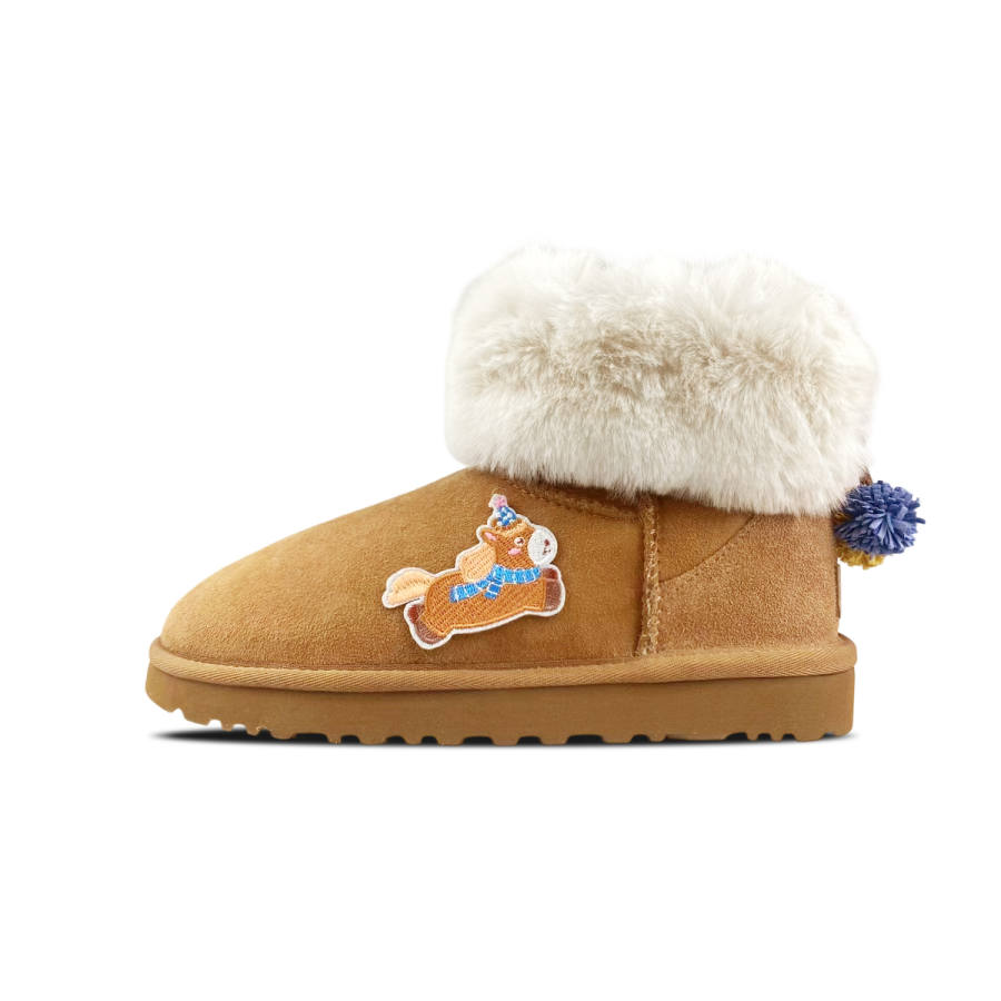 UGG UGG CLASSIC MINI Sheepskin Short Snow Boots Women's