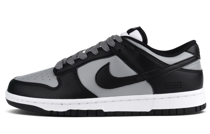 Nike Nike Dunk Abrasion Resistant Abrasion Resistant Low top Skateboard Shoes Unisex Black White Gray