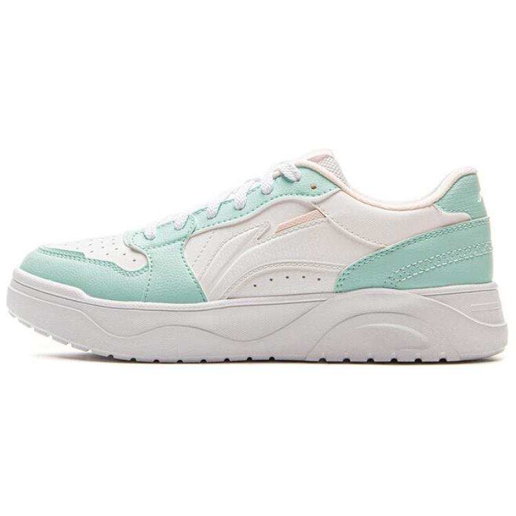 Li-Ning Li Ning Fresh Look Slip Resistant Abrasion Resistant Low top Skateboard Shoes Women's White Green