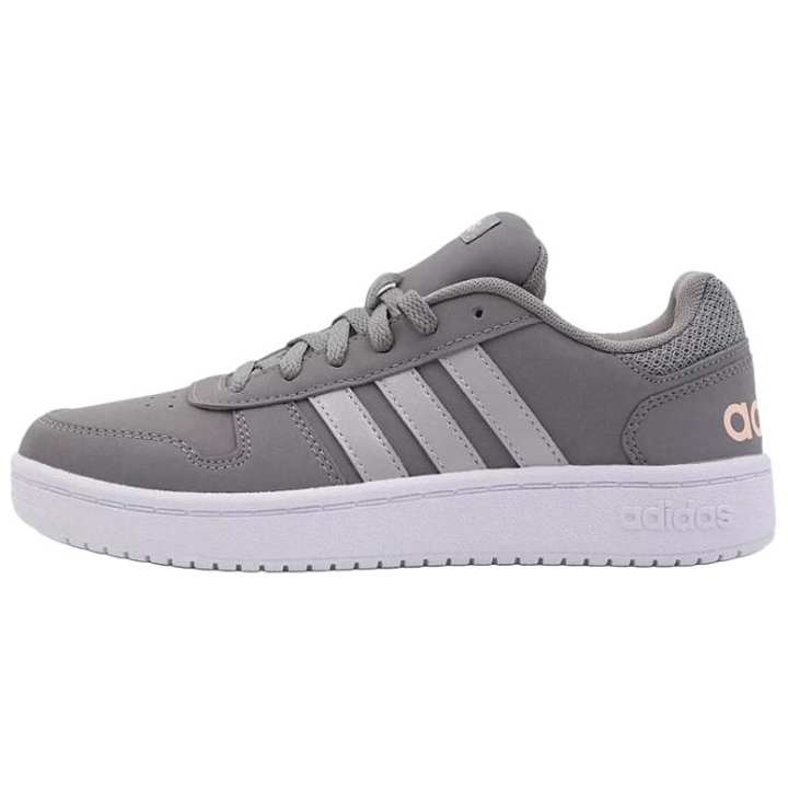 Adidas Adidas NEO Textile, Synthetic Leather Cushioning Lightweight Breathable Low top Skateboard Shoes Women's Gray