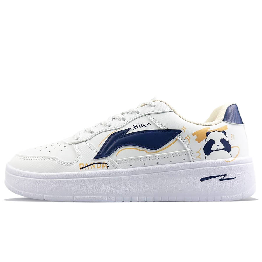 Li-Ning Li Ning Floating Boat Slip Resistant, Abrasion Resistant, Lightweight, Breathable Low top Skateboard Shoes Men's