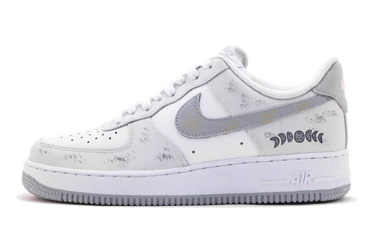 Nike Nike Air Force 1 Low top Skateboard Shoes Men's Light Gray