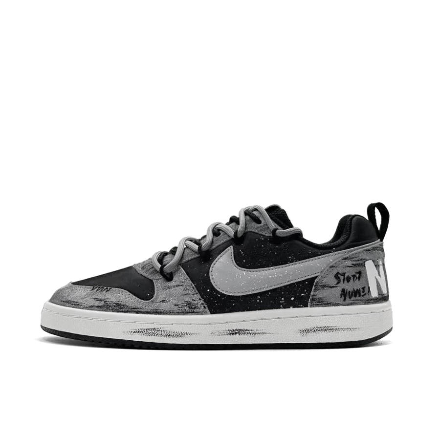 Nike Nike Court Borough Ink Starlight, Casual Versatile Abrasion Resistant Low top Skateboard Shoes Unisex Black Gray