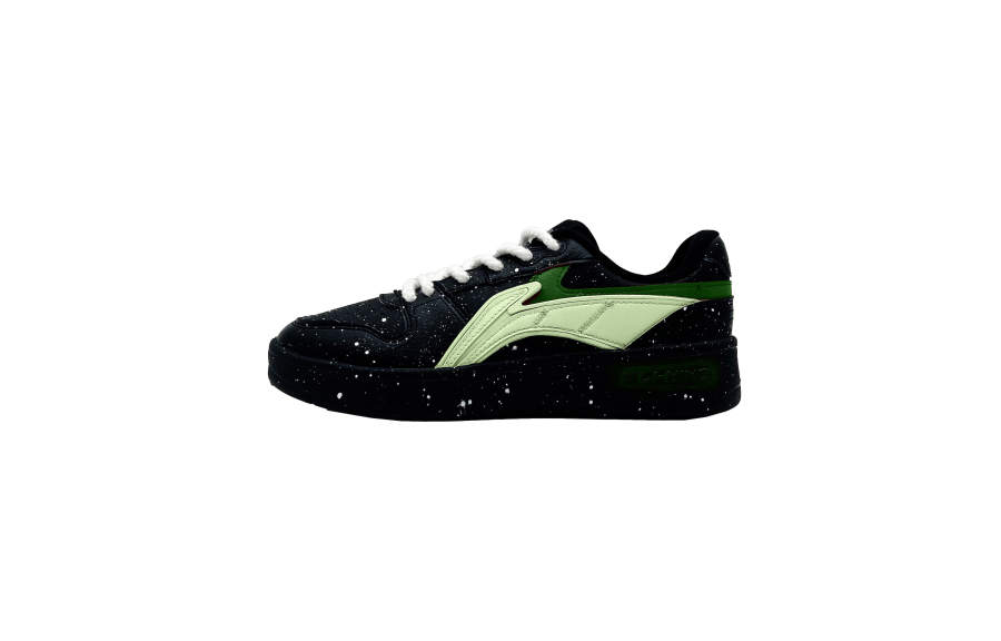 Li-Ning Li Ning Slip Resistant Abrasion Resistant Low top Skateboard Shoes Men's Black