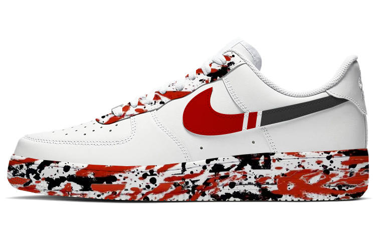 Nike Nike Air Force 1 Skateboard Shoes Women's Low Top Black/Red/White
