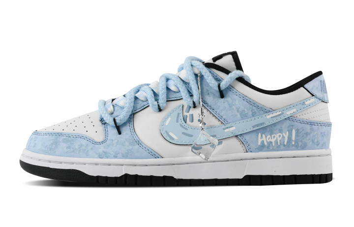 Nike Nike Dunk World Abrasion Resistant Low top Skateboard Shoes Unisex Blue White