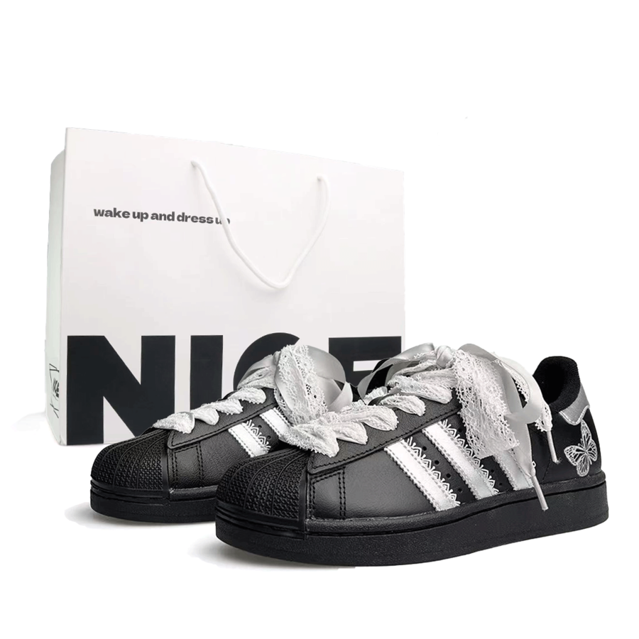 Adidas Originals Superstar 2 Zhuang Zhou Dream Butterfly, Special Shopping Bag Abrasion Resistant Low top