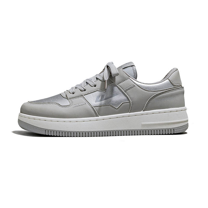 WARRIOR WARRIOR Low top Skateboard Shoes Unisex Gray Silver