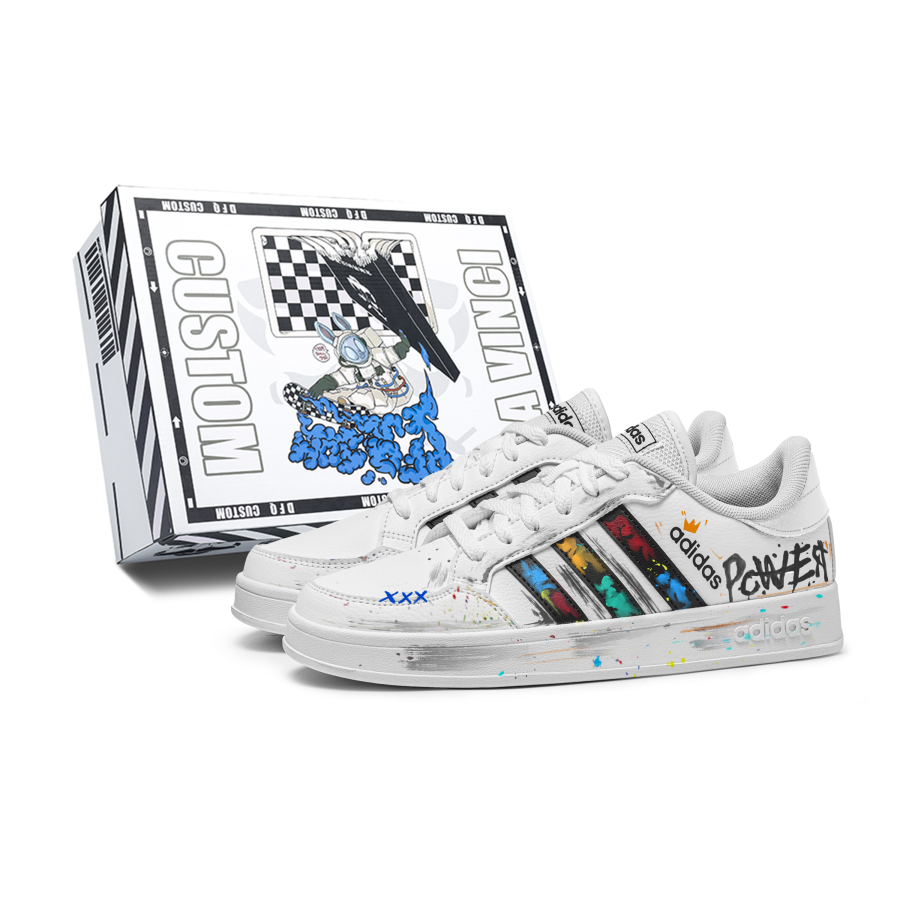 Adidas Adidas Neo Graffiti Board Abrasion Resistant Slip Resistant Low top Skateboard Shoes Unisex