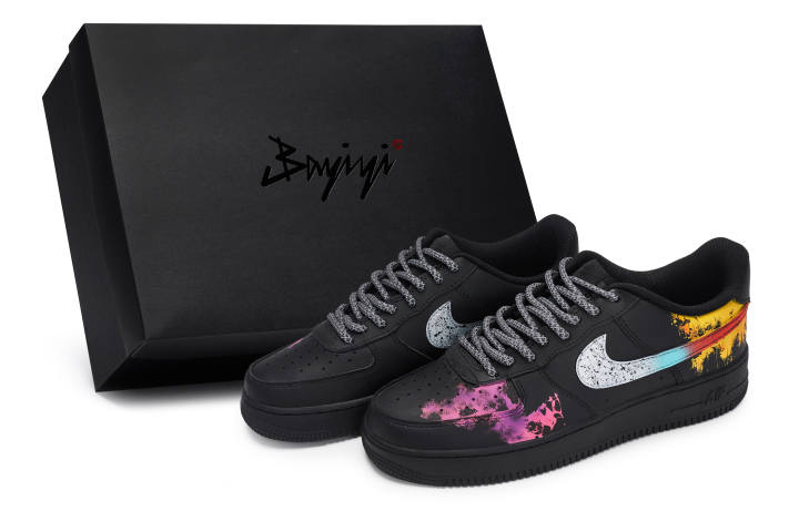 Nike Nike Air Force 1 Low top Skateboard Shoes Unisex Black