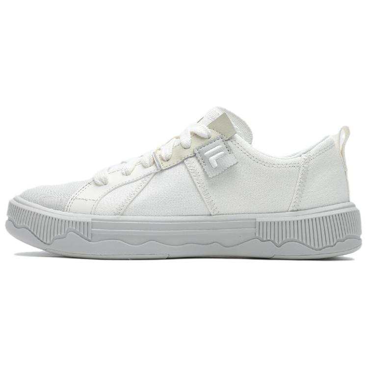 FILA FUSION POP 3 Comfortable Low top Skateboard Shoes Women's White