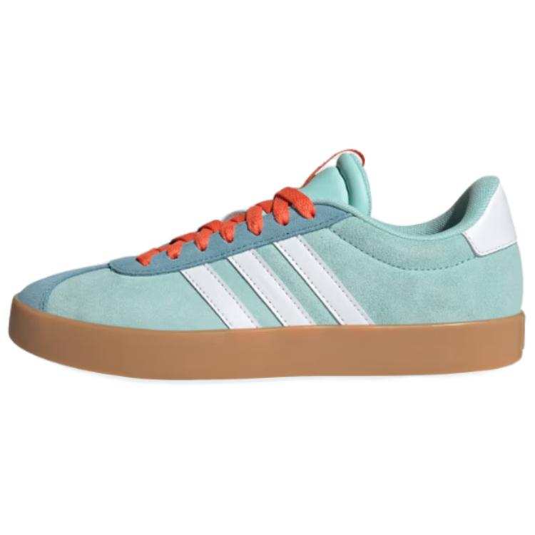 Adidas Adidas Vl Court Leather Soft And Comfortable Slip Resistant Abrasion Resistant Low top Skateboard Shoes Women's Green