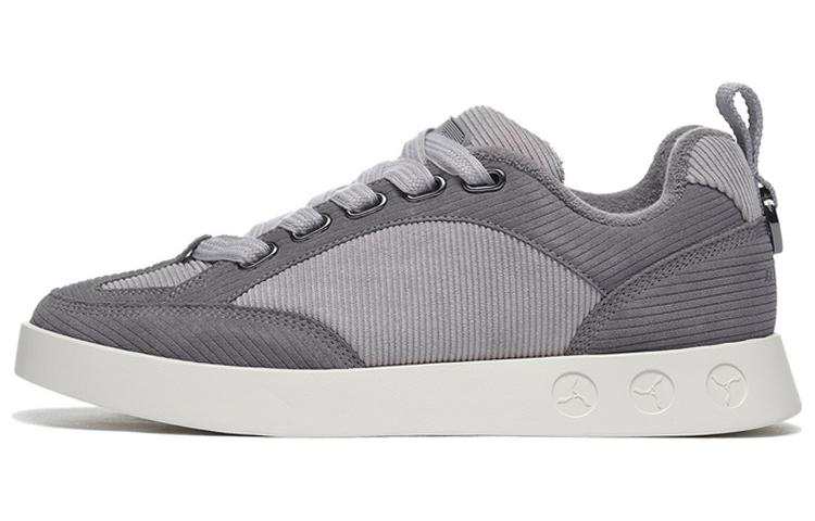 LI-NING 1990 LI NING 1990 Wind Chimes Slip Resistant Abrasion Resistant Low top Skateboard Shoes Men's Dark Gray Purple