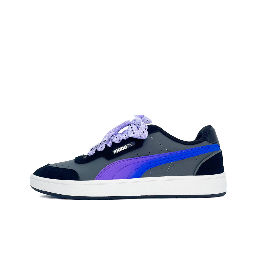 PUMA Court Guard Kaguya Leather Abrasion Resistant Low top Skateboard Shoes Unisex Purple