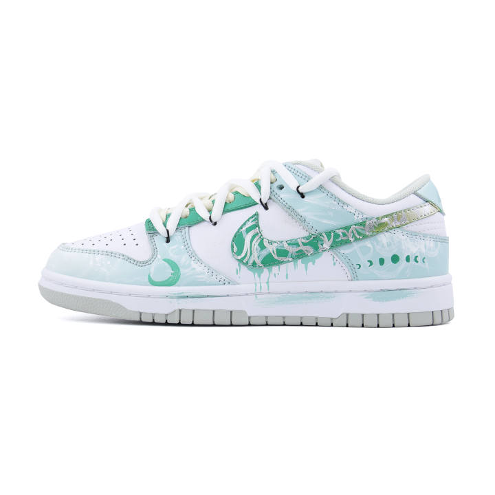 Nike Nike Dunk Laurel Moon Silver Lightweight Height Increasing Low top Skateboard Shoes Unisex Secret Silver Jade