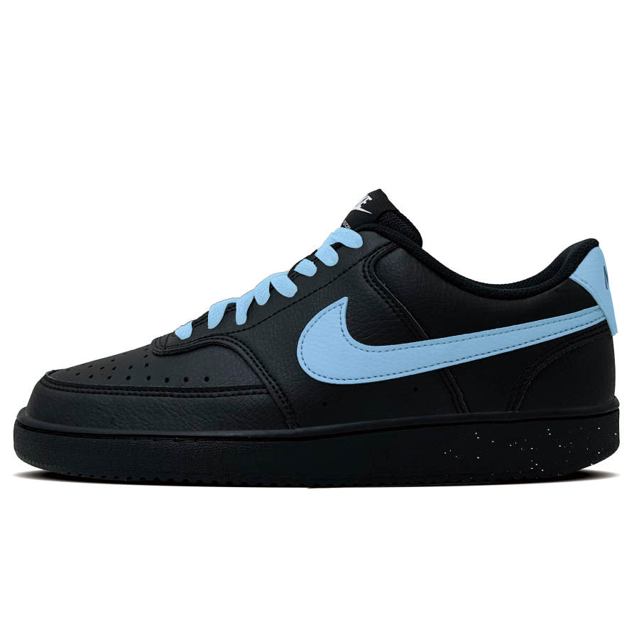 Nike Nike Court Vision 1 Blue Ice Night Tide Abrasion Resistant Abrasion Resistant Low top Skateboard Shoes Men's Blue