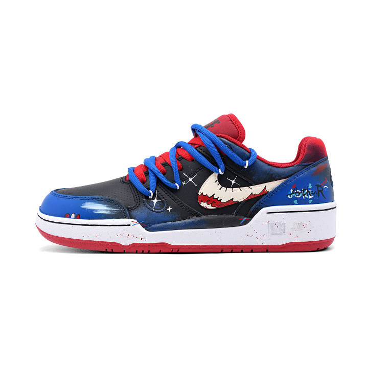 Nike Nike Full Force Back To The Soul Night Abrasion Resistant Low top Skateboard Shoes Men's Black Red