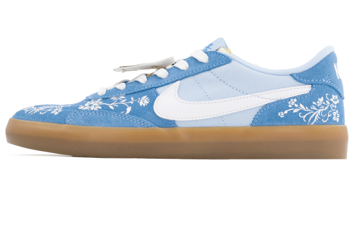 Nike Nike Sb Heritage Vulc Abrasion Resistant Low top Skateboard Shoes Men's Gray Tone Blue