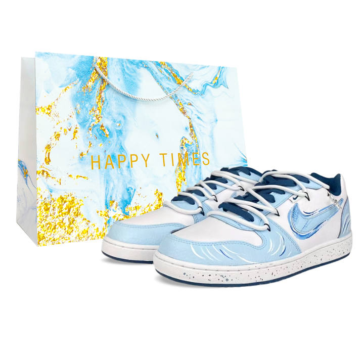 Nike Nike EBERNON BNK Misty Island Tide Listening Abrasion Resistant Abrasion Resistant Low top Skateboard Shoes Men's