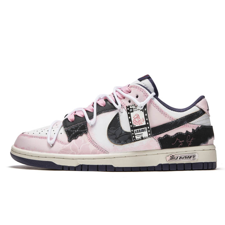 Nike Nike Dunk Da Vinci Custom, Confession Book, Rose Love Words Slip Resistant Abrasion Resistant
