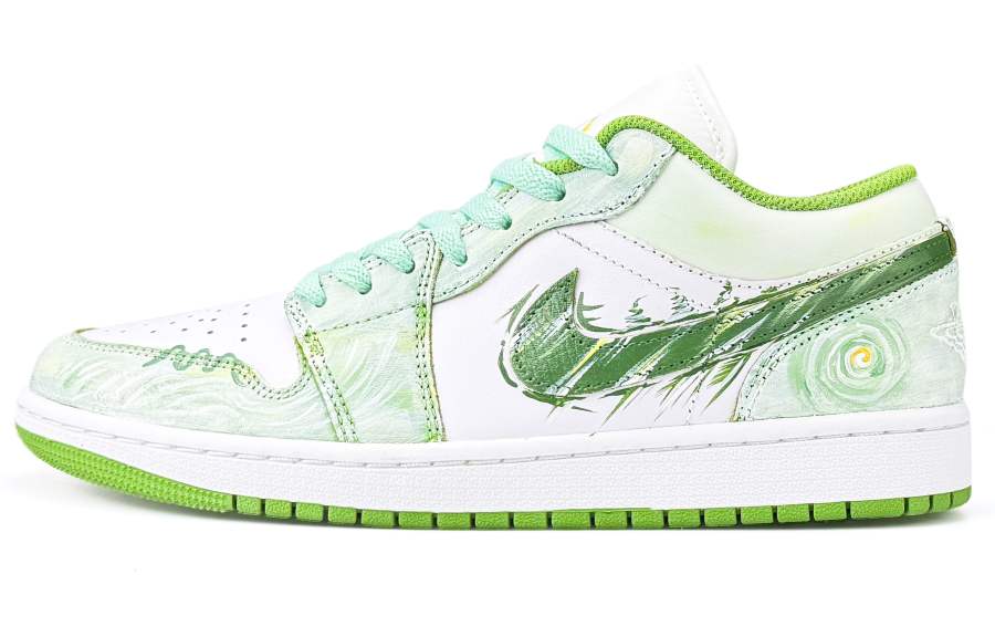 Jordan Jordan Air Jordan 1 Abrasion Resistant Abrasion Resistant Low top Skateboard Shoes Unisex Light Green
