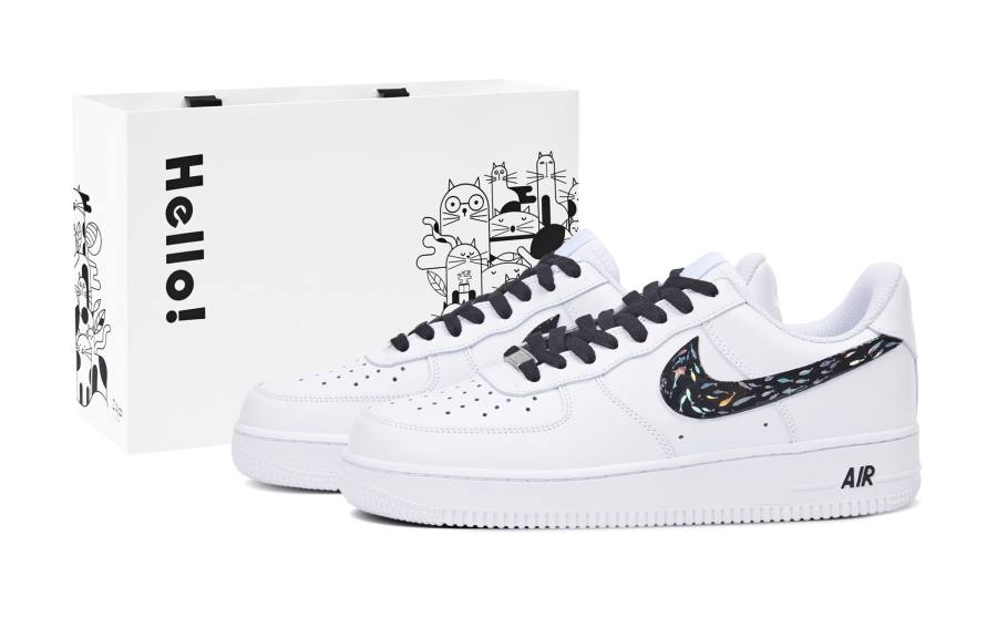 Nike Nike Air Force 1 Abrasion Resistant Lightweight Wear resistant And Lightweight Low top Skateboard Shoes Unisex White
