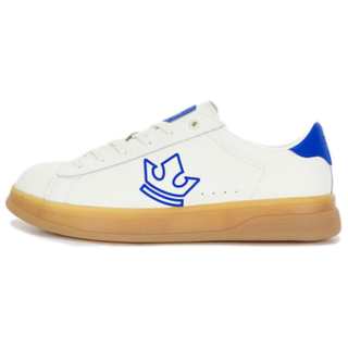 SUPRA Slip Resistant Abrasion Resistant Low top Skateboard Shoes Unisex White Blue