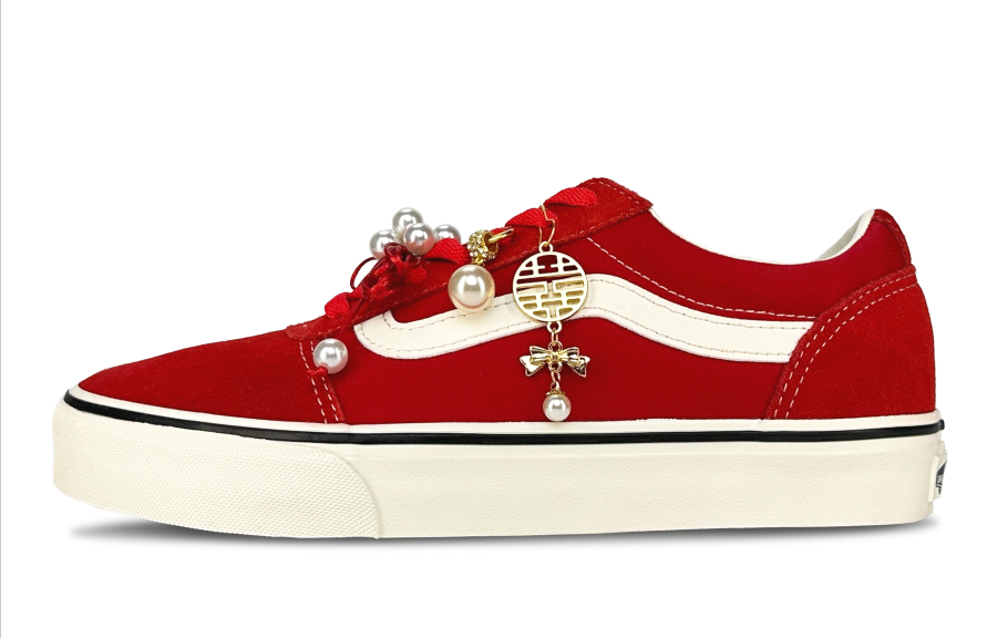 Vans Ward Joyful, Shimmery Cat, Gift, Souvenir Abrasion Resistant Low top Skateboard Shoes Unisex