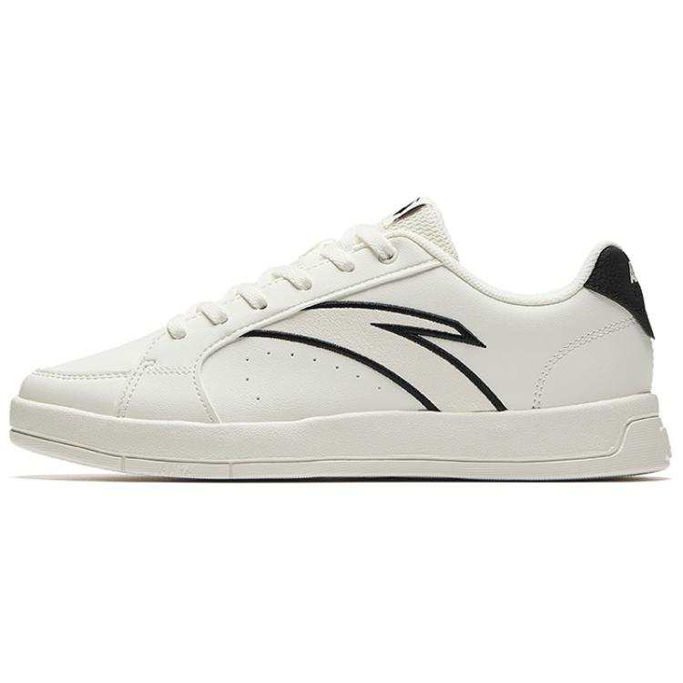 ANTA SUPERSTORE CHAOJIANTA Slip Resistant Abrasion Resistant Low top Skateboard Shoes Women's White Black