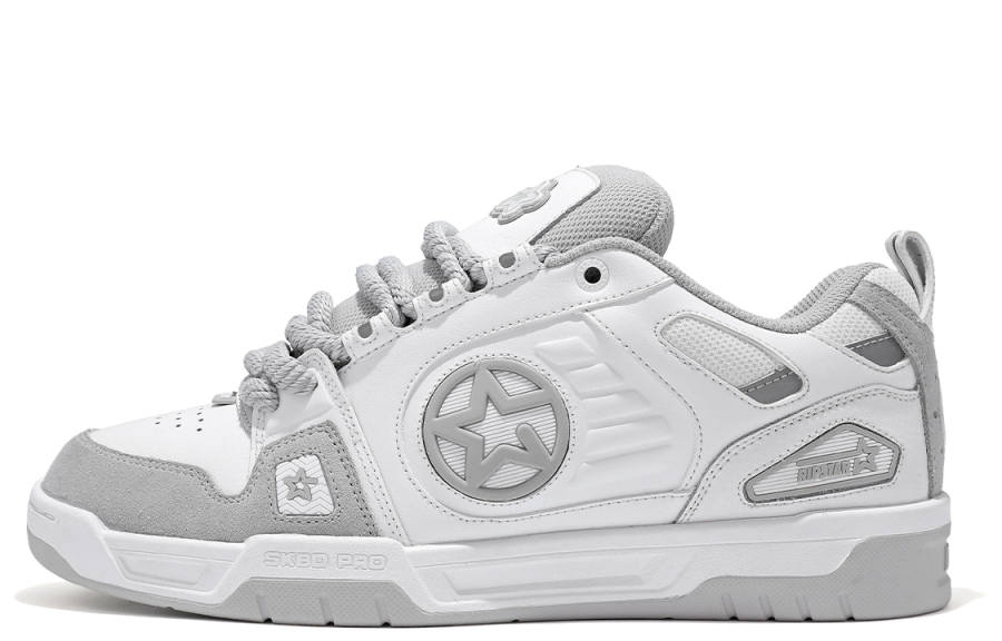 RIPSTAR SKBD Cyber Slip Resistant Abrasion Resistant Low top Skateboard Shoes Unisex Smoke