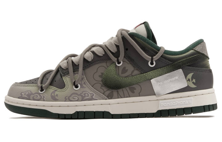 Nike Nike Dunk Low Panda Trick MOON Deconstruction, Trendy Versatile, Slip Resistant Cushioning Vintage