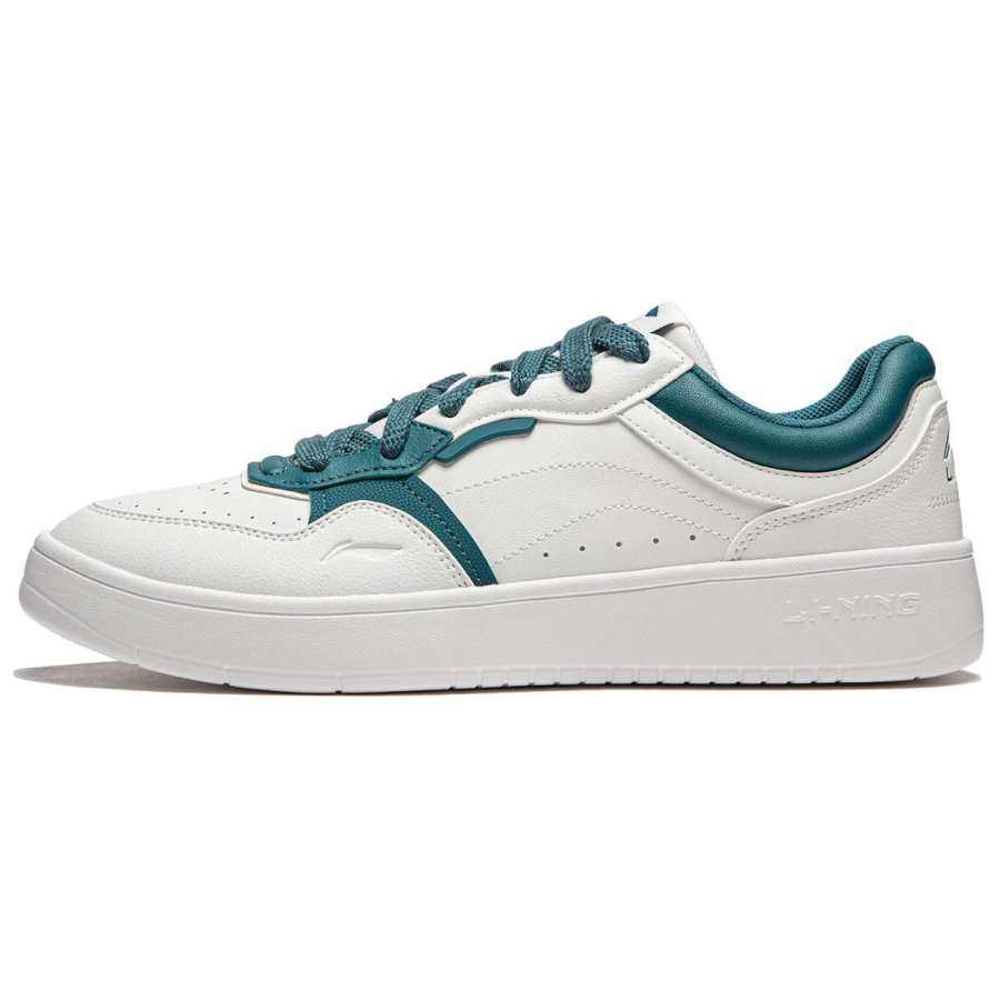Li-Ning Li Ning Line 2.0 V2 Slip Resistant Abrasion Resistant Skateboard Shoes Men's White Green