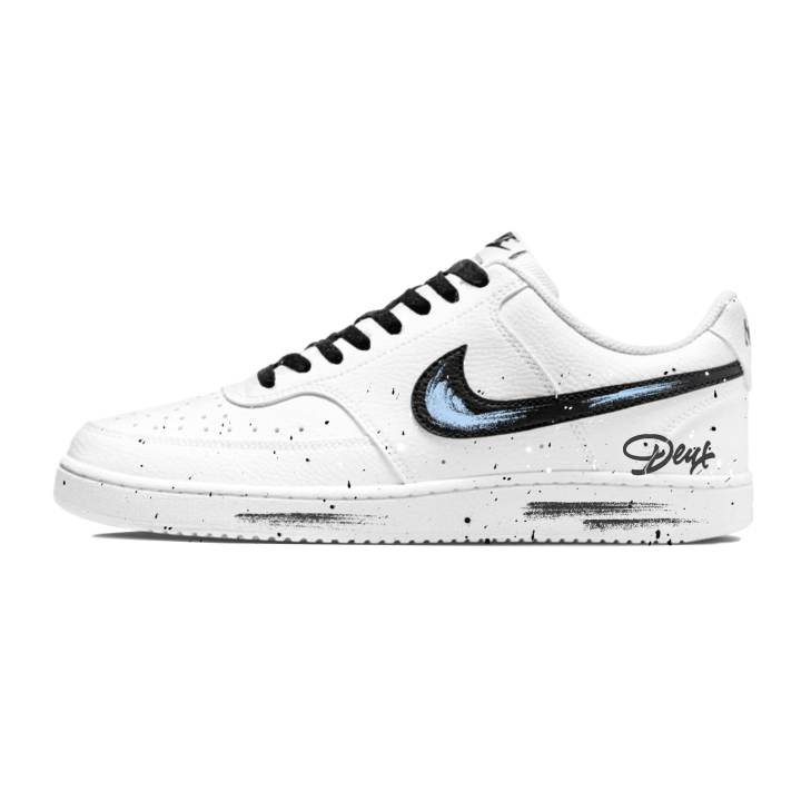 Nike Nike Court Vision 1 Low top Skateboard Shoes Men's White
