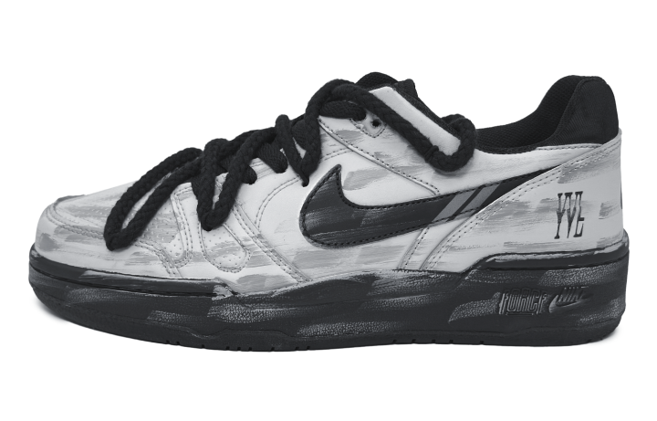 Nike Nike Full Force Cushioning Low top Skateboard Shoes Men's Black Gray