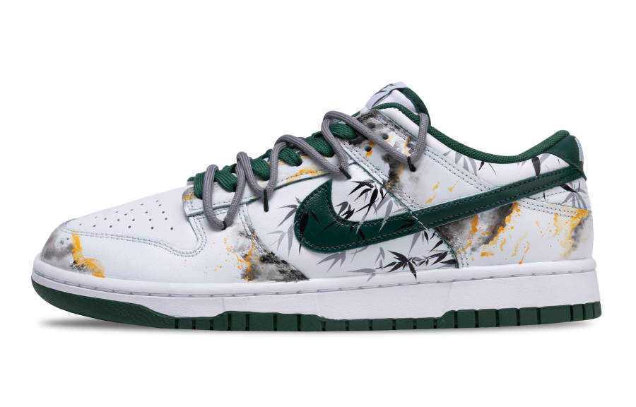 Nike Nike Dunk Bamboo Grace Ethereal Low top Skateboard Shoes Unisex White Green