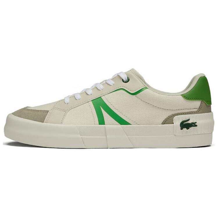 LACOSTE Fabric Low top Skateboard Shoes Men's Beige