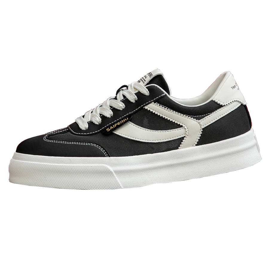 SAIFEINU Slip Resistant, Abrasion Resistant, Height Increasing Low top Skateboard Shoes Men's